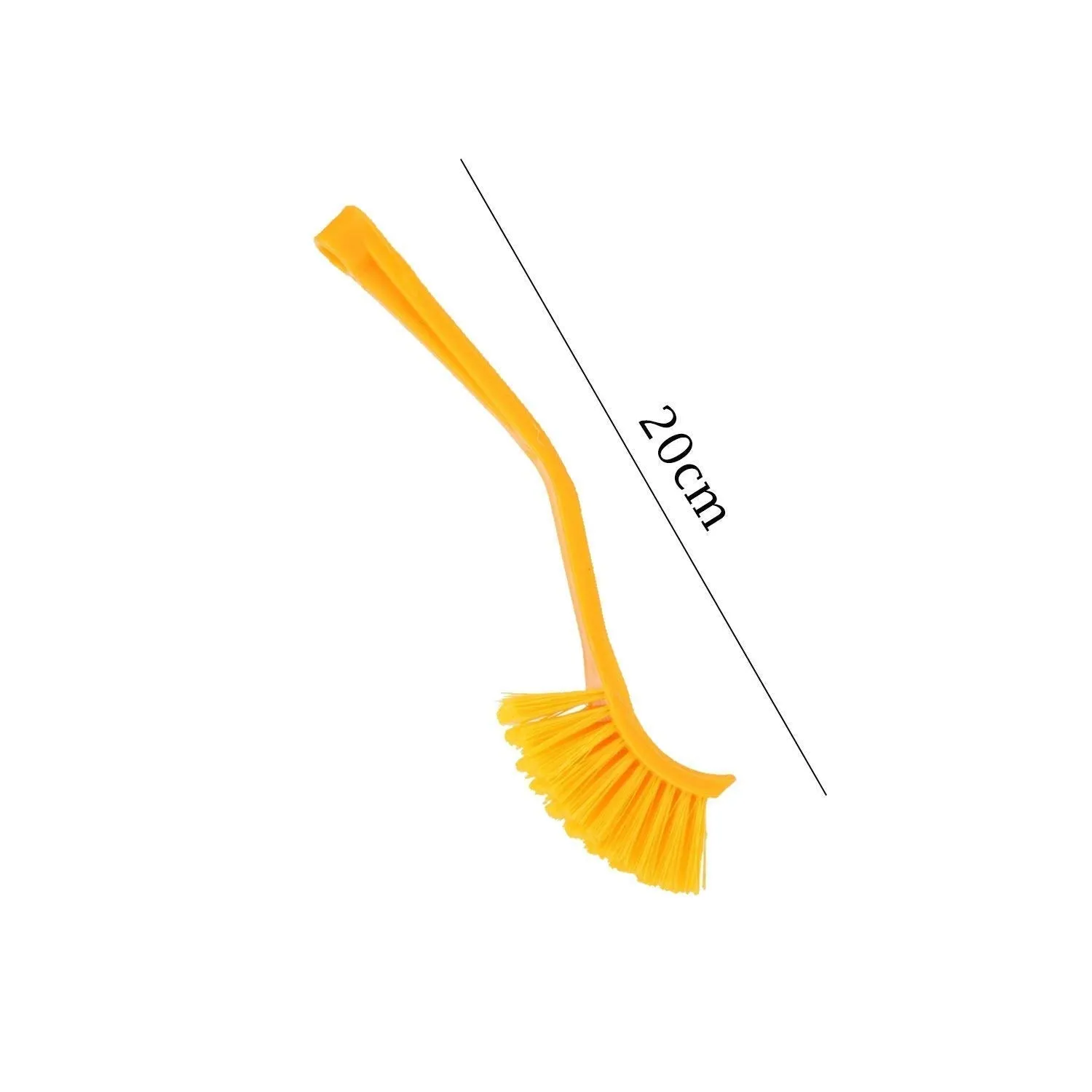 1375 Plastic Wash Basin / Toilet Seat Cleaning Brush (Multicolour)