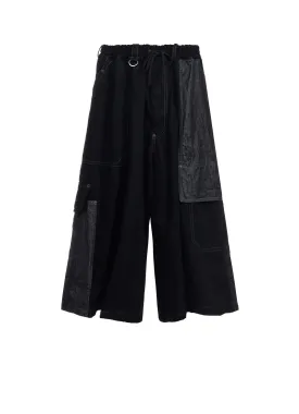 Culotte Pants with Crazy Patchwork Design in 7oz Denim