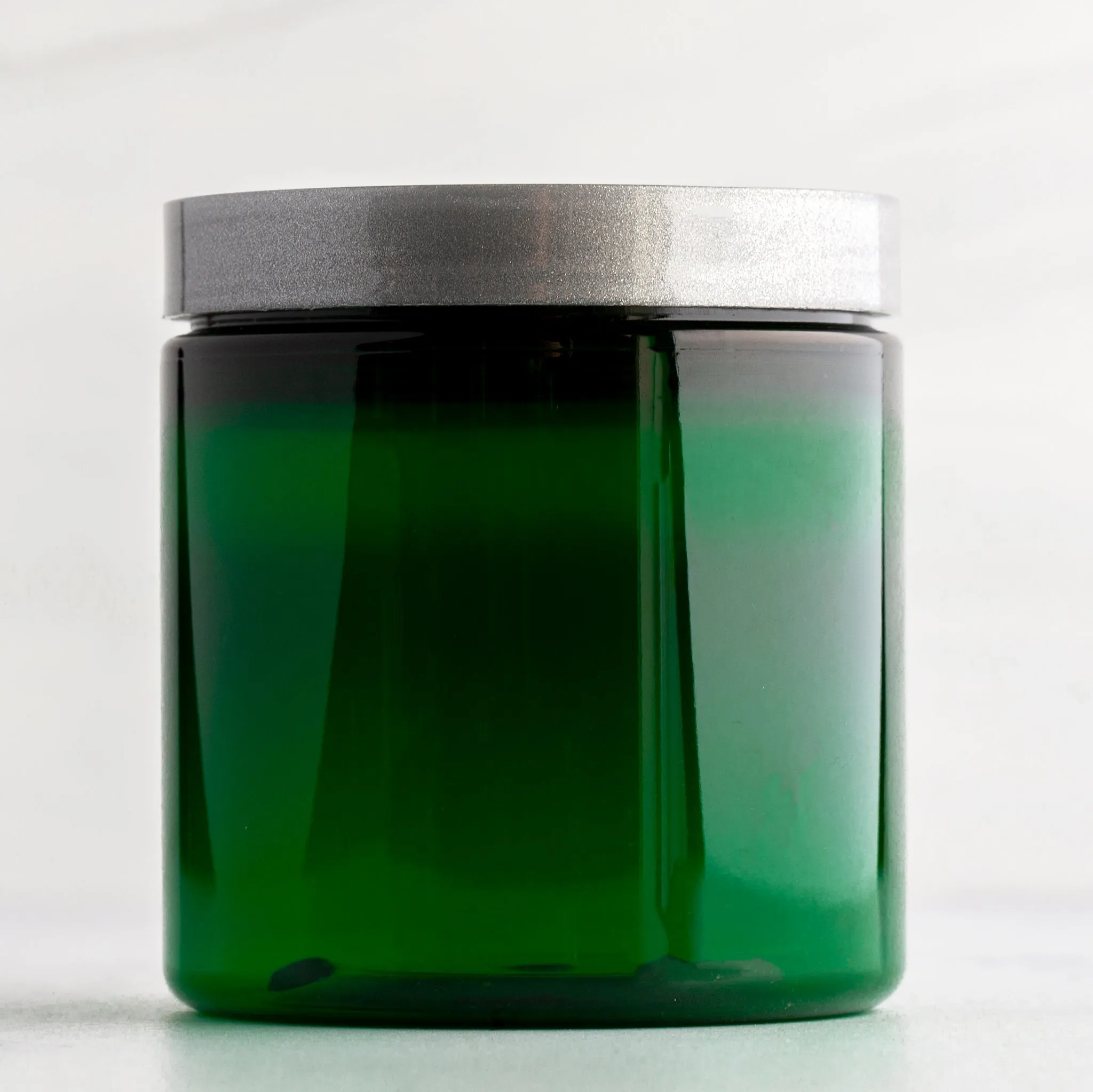 8 oz Green Straight Sided Jar with 70-400 Neck