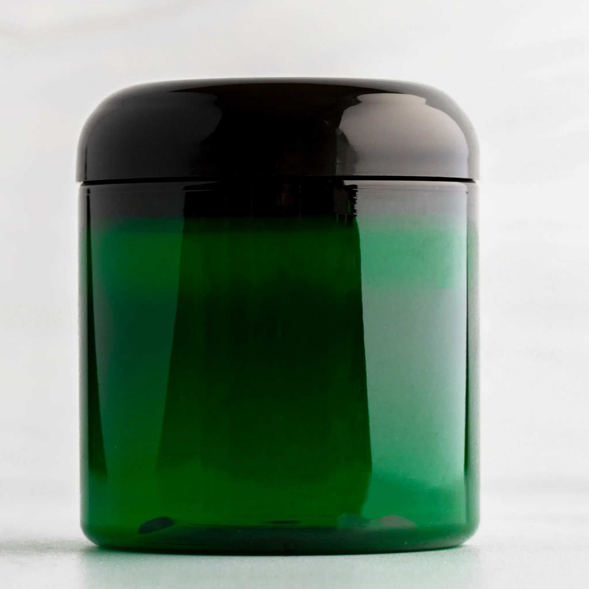 8 oz Green Straight Sided Jar with 70-400 Neck