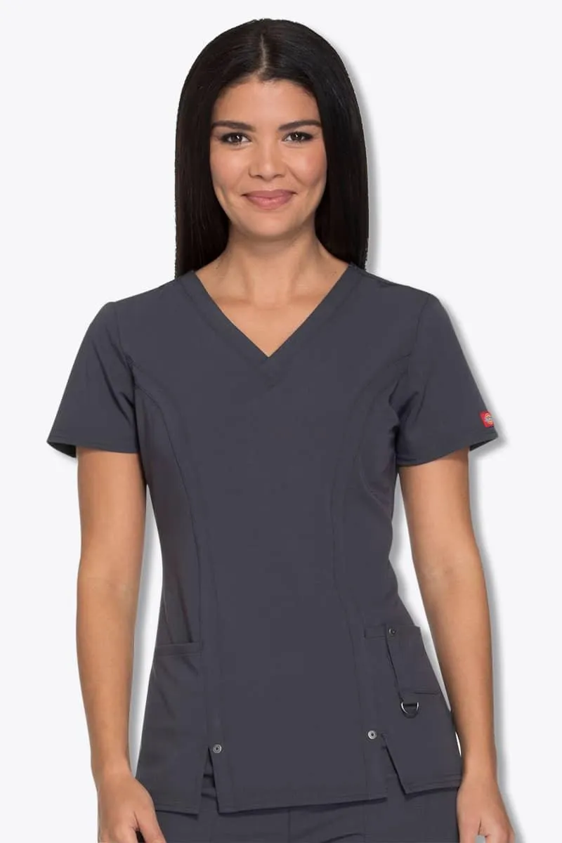 82851 Dickies Xtreme Stretch Womens V-Neck Scrub Top
