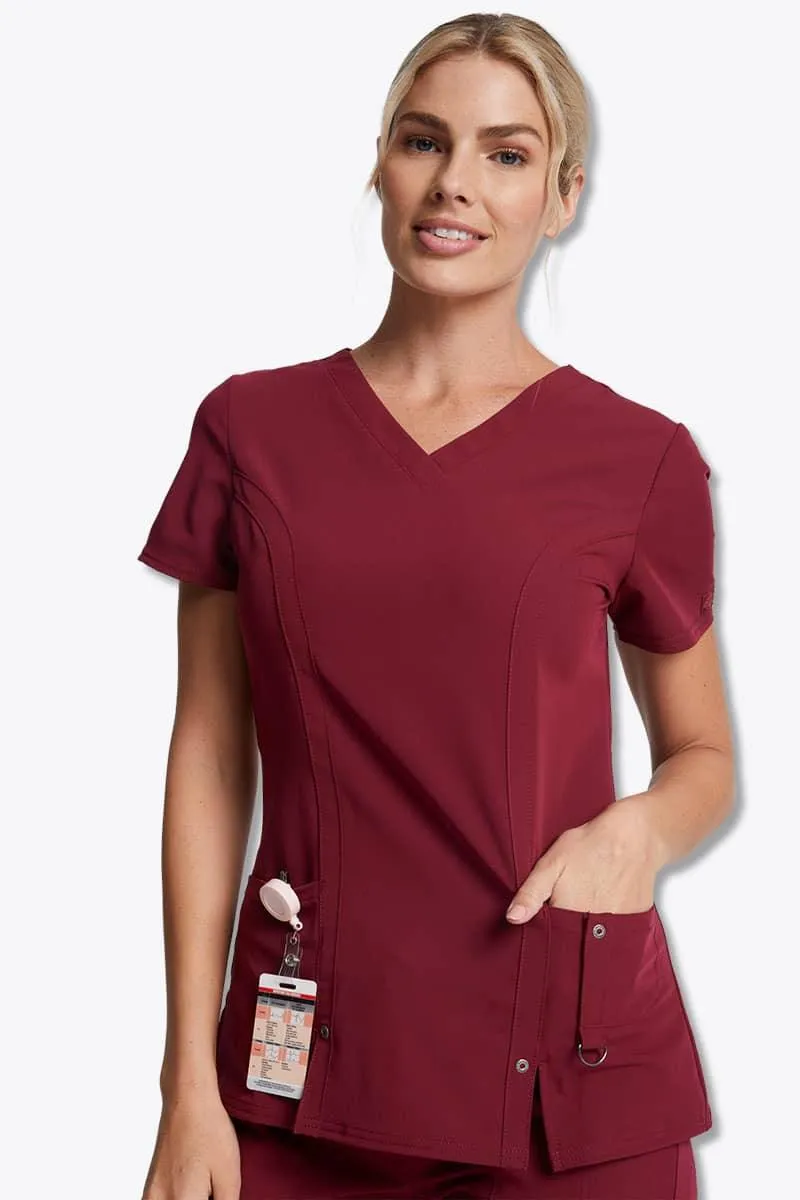 82851 Dickies Xtreme Stretch Womens V-Neck Scrub Top