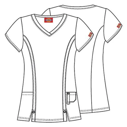 82851 Dickies Xtreme Stretch Womens V-Neck Scrub Top