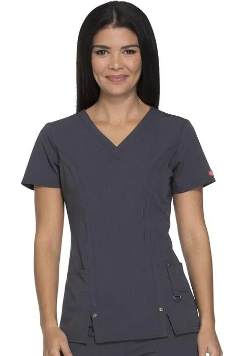 82851 Dickies Xtreme Stretch Womens V-Neck Scrub Top