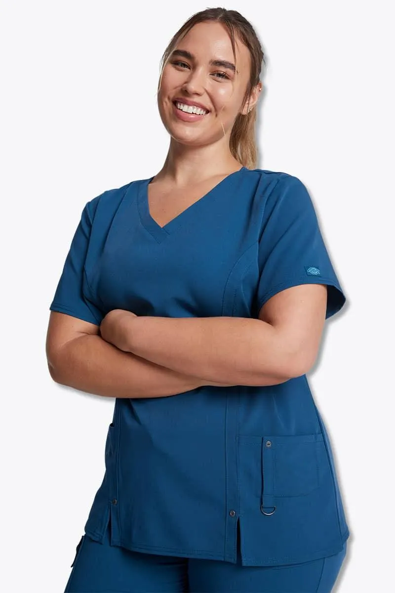 82851 Dickies Xtreme Stretch Womens V-Neck Scrub Top
