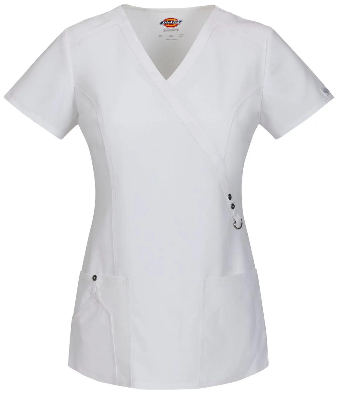 85956 Dickies Xtreme Stretch Women's Mock Wrap Top
