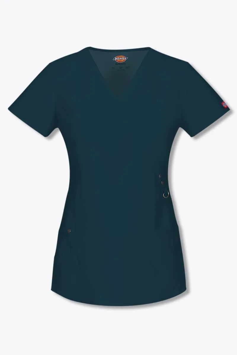 85956 Dickies Xtreme Stretch Women's Mock Wrap Top