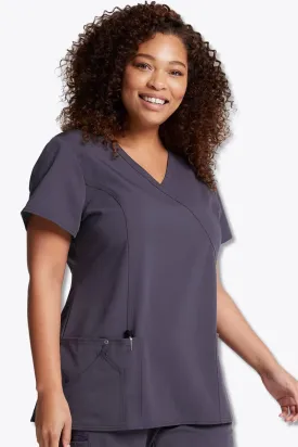 85956 Dickies Xtreme Stretch Women's Mock Wrap Top