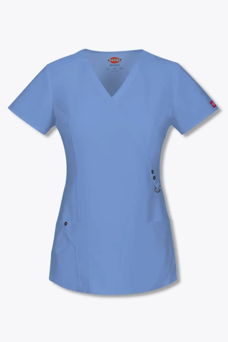85956 Dickies Xtreme Stretch Women's Mock Wrap Top