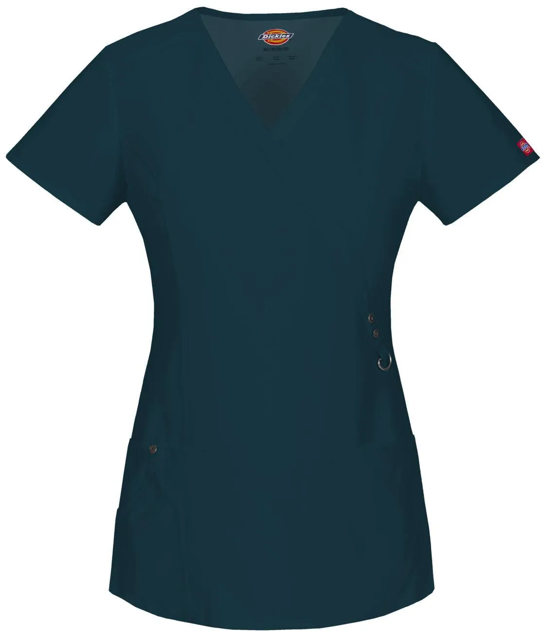 85956 Dickies Xtreme Stretch Women's Mock Wrap Top