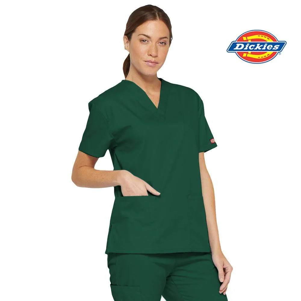 86706 RNSH Emergency Dickies Womens V-Neck Scrub Top