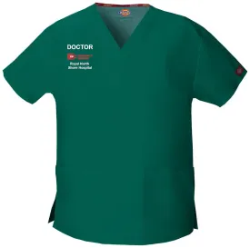86706 RNSH Emergency Dickies Womens V-Neck Scrub Top
