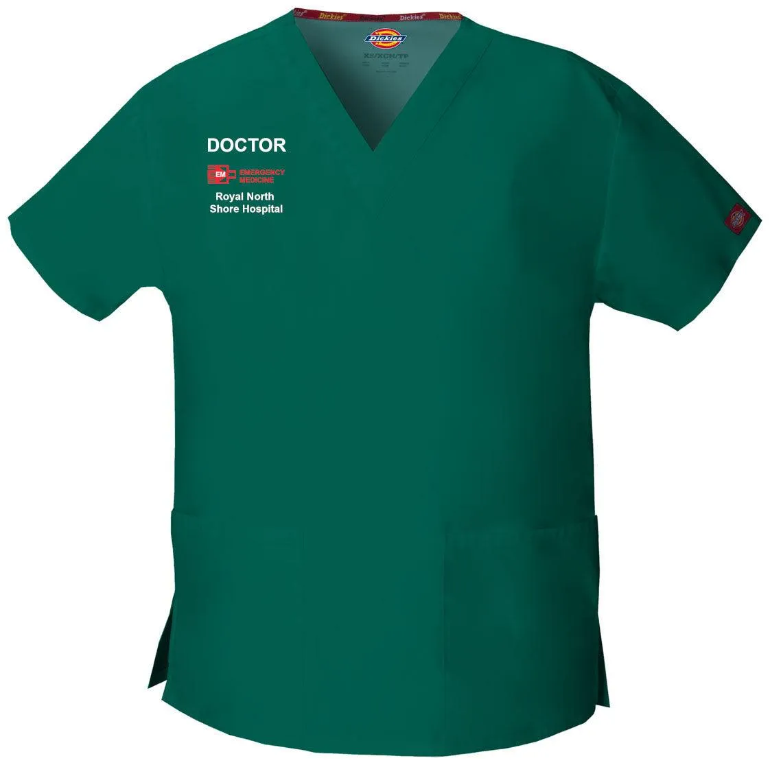 86706 RNSH Emergency Dickies Womens V-Neck Scrub Top