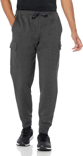 Amazon Essentials Men's Cargo Fleece Jogger Sweatpant with Relaxed Fit