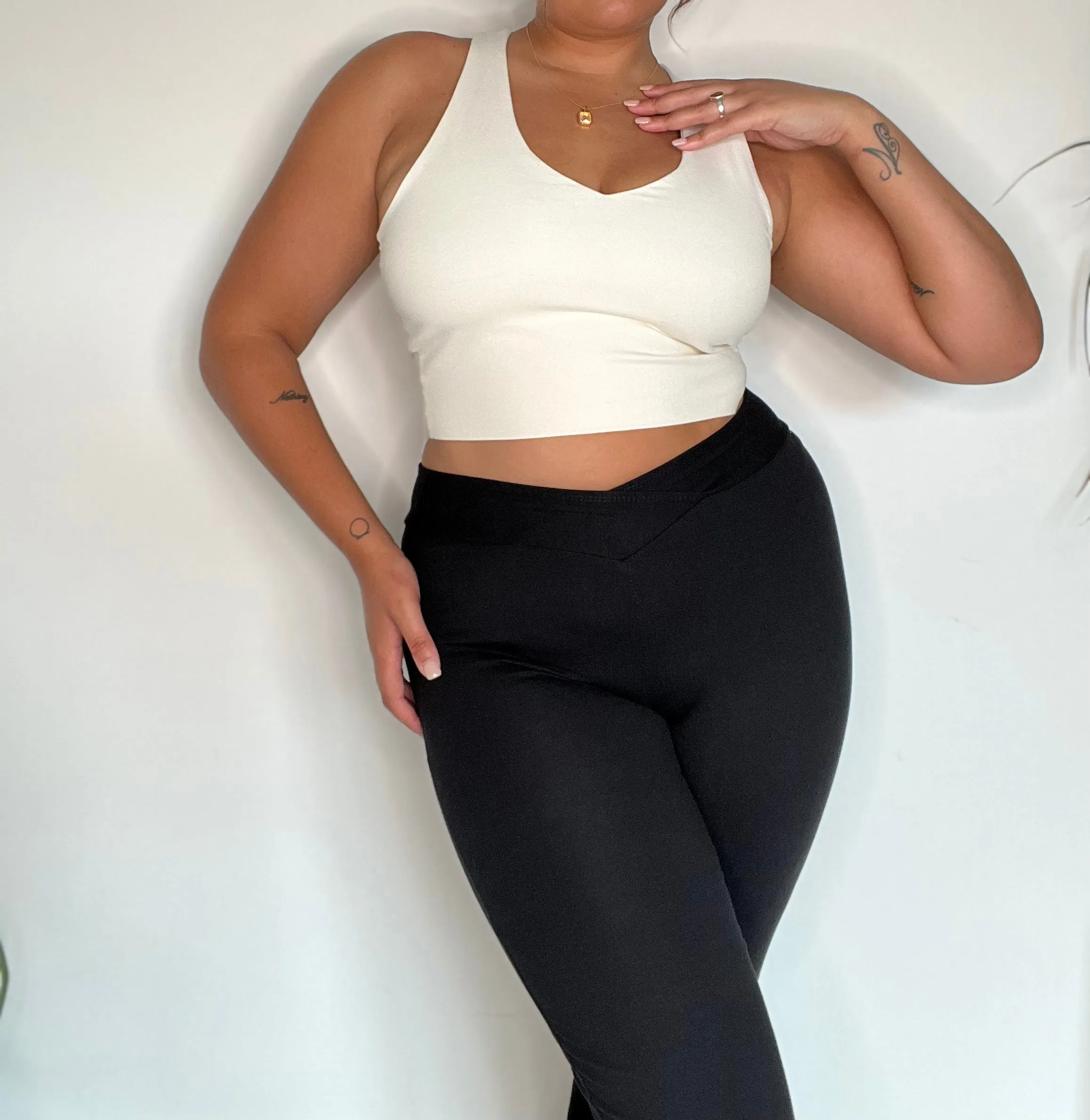 Bamboo Trousers with V-Front