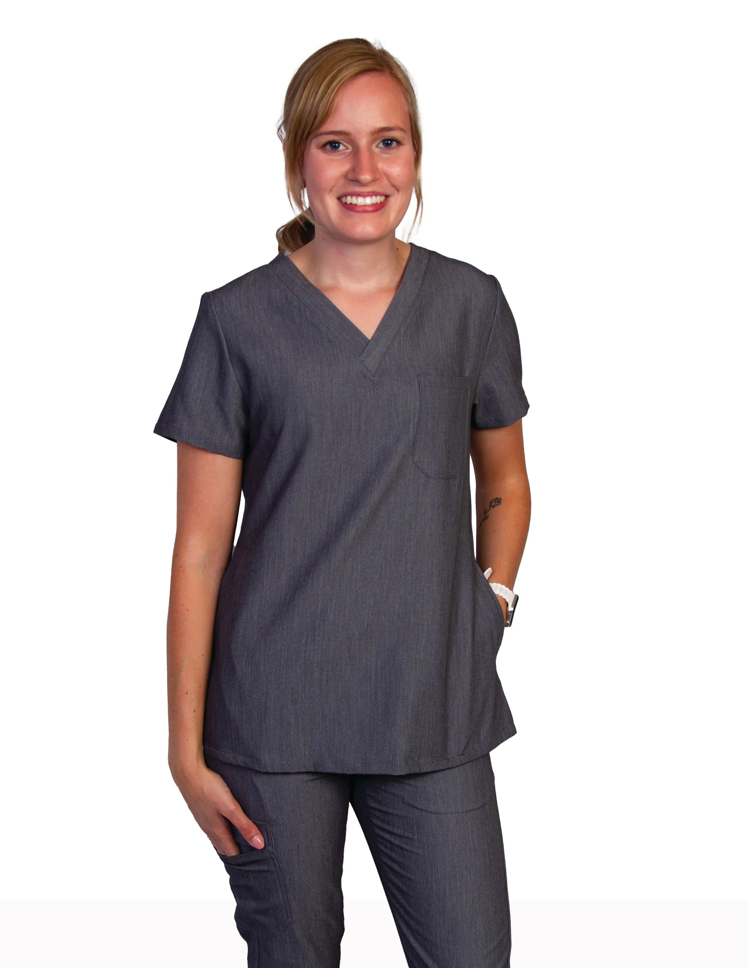 Beth V-Neck Scrubs Top