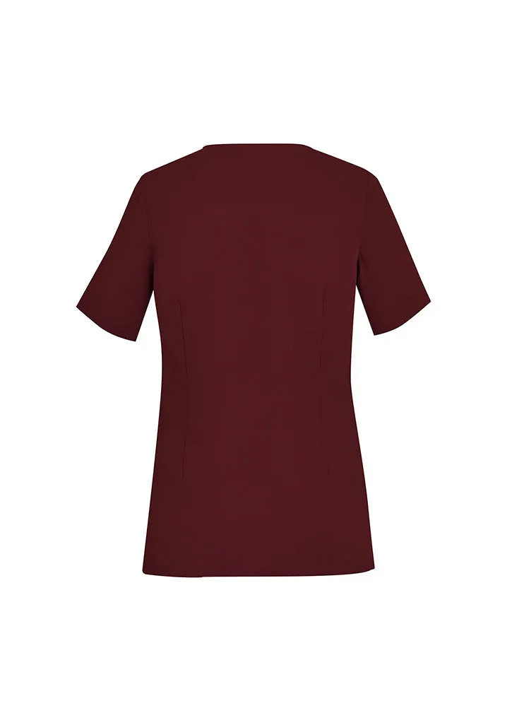 Biz Care Womens Avery  Round Neck Scrub Top (CST942LS)