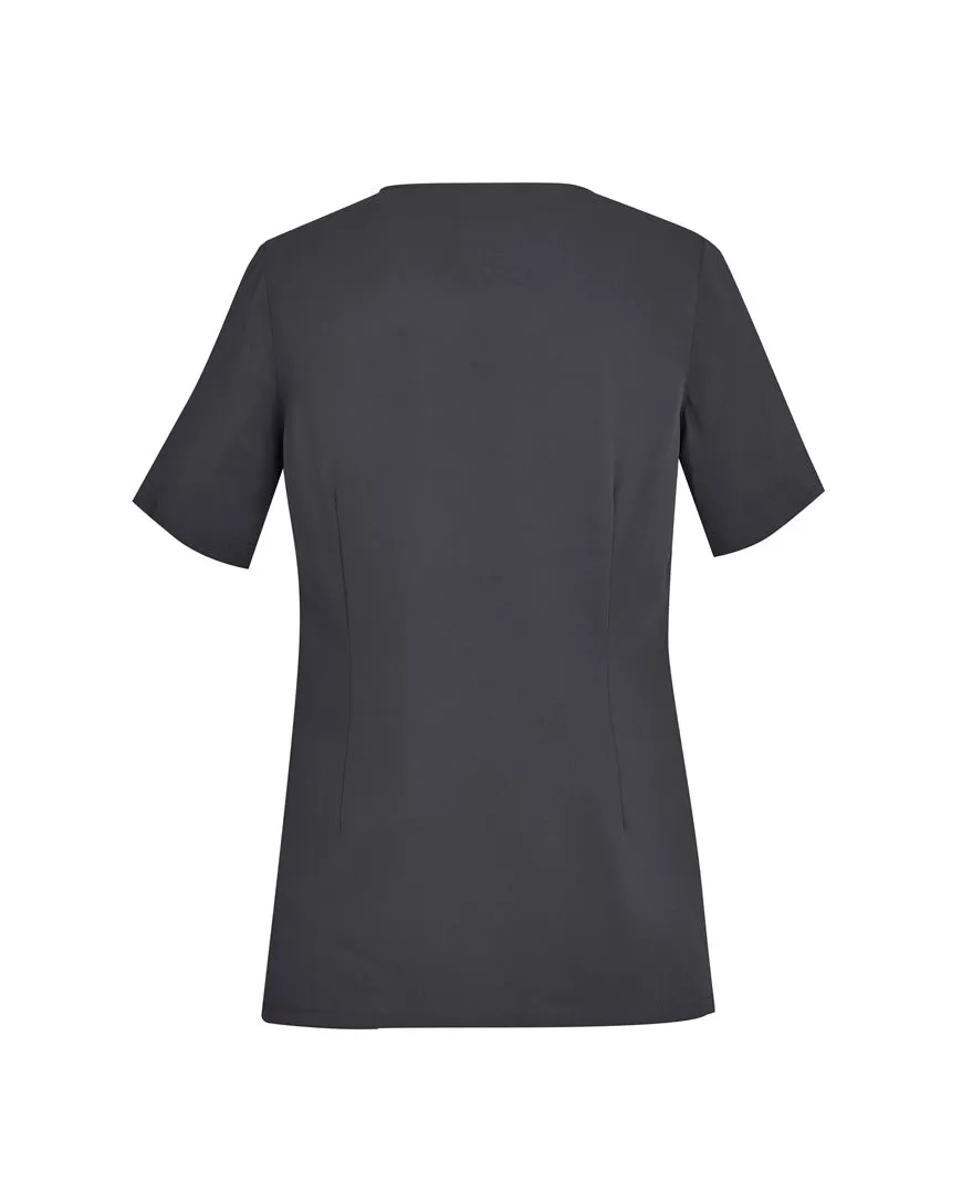 Biz Care Womens Avery  Round Neck Scrub Top (CST942LS)