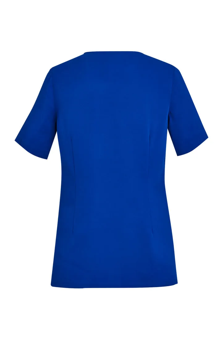 Biz Care Womens Avery  Round Neck Scrub Top (CST942LS)