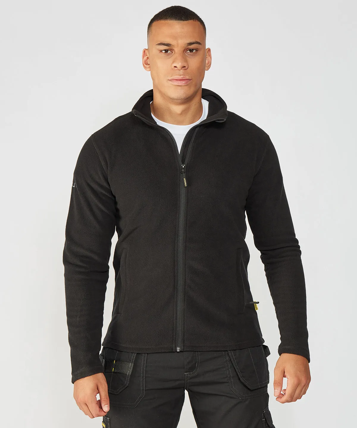 Black - Stanley Dixon zip-through microfleece
