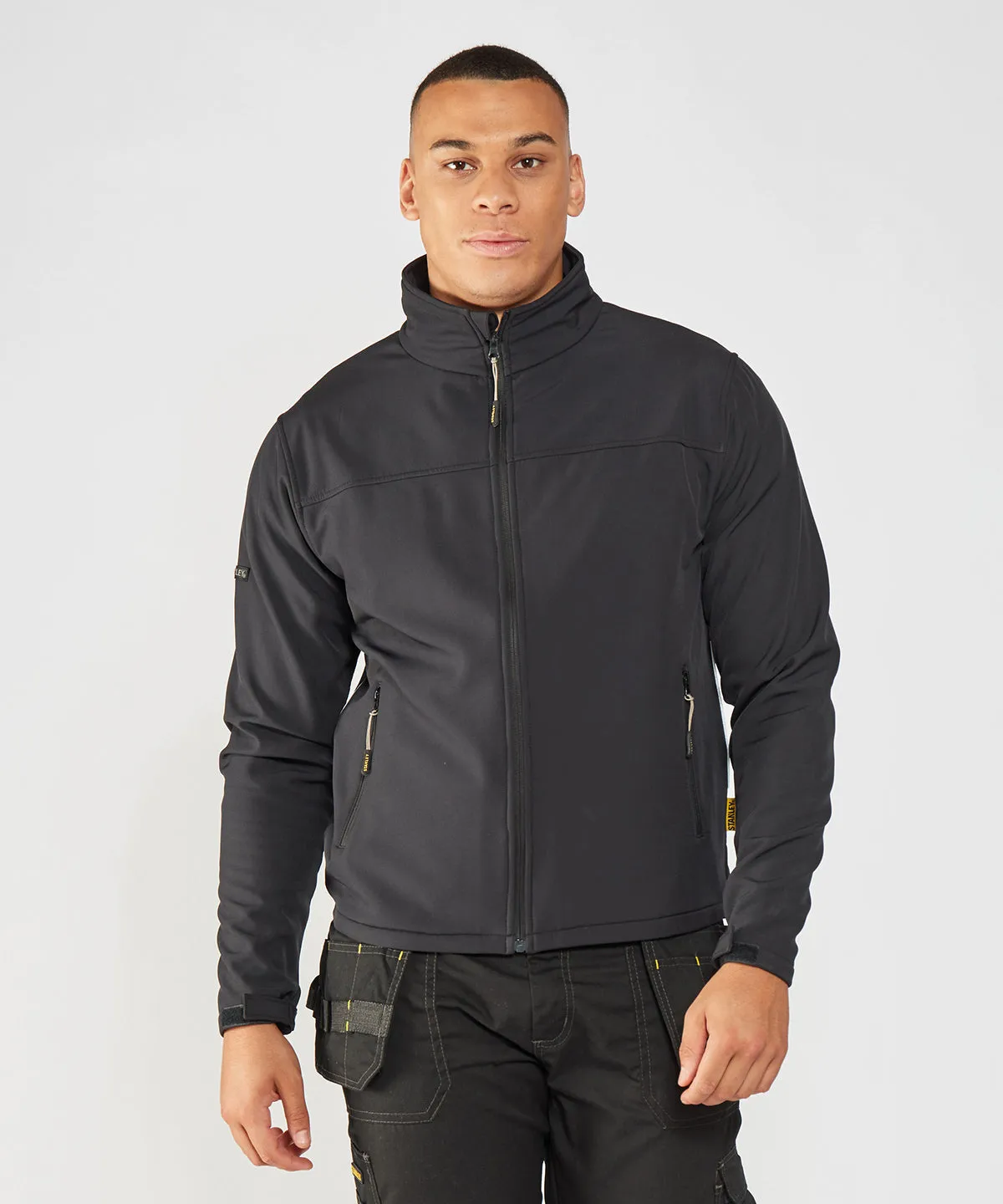 Black - Stanley Teton 2-layer full zip softshell