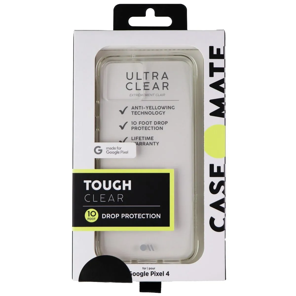 Case-Mate Hybrid Tough Case for Google Pixel 4 - Clear
