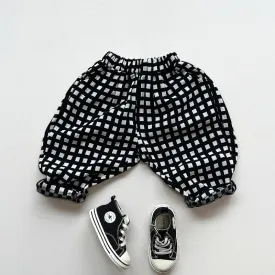 Casual Harem Lightweight Plaid Pants