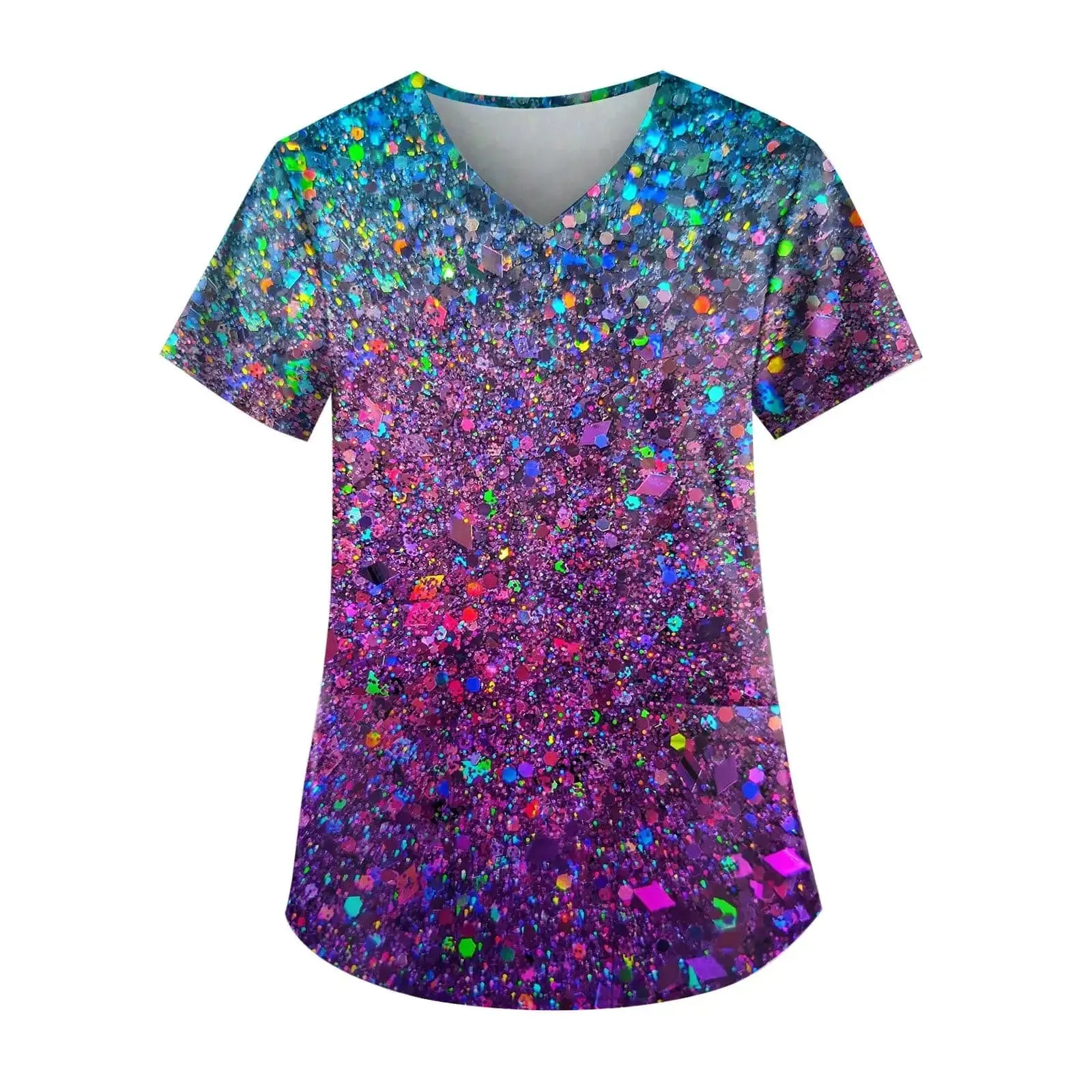 Christmas Womens Stretch Anti Wrinkle Nursing Scrubs