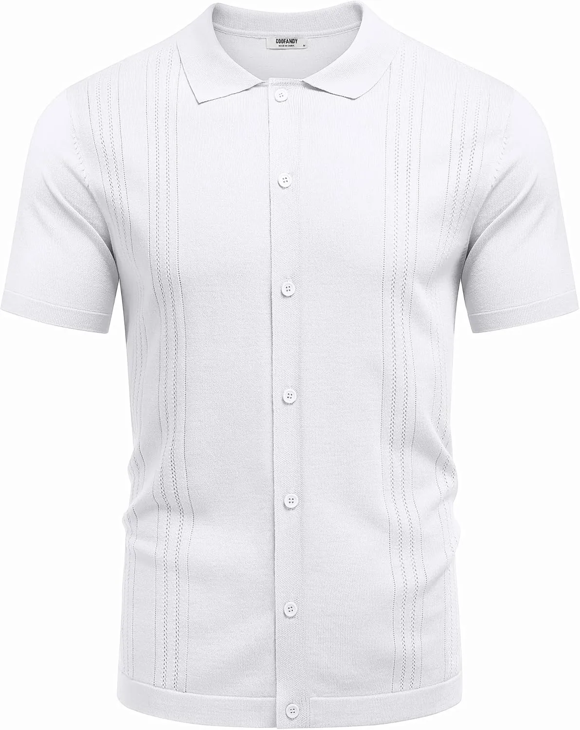 COOFANDY Men Casual Button Down Shirts Short Sleeve Summer Beach Shirt Fashion Camp Tops