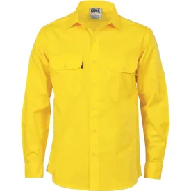 Dnc Workwear Cool-breeze Cotton Long Sleeve Work Shirt - 3208