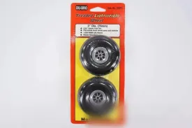Du-Bro 76.2mm (3") x 25mm Treaded Lightweight Polyurethane Wheels for 4mm Axle (2 Pack)