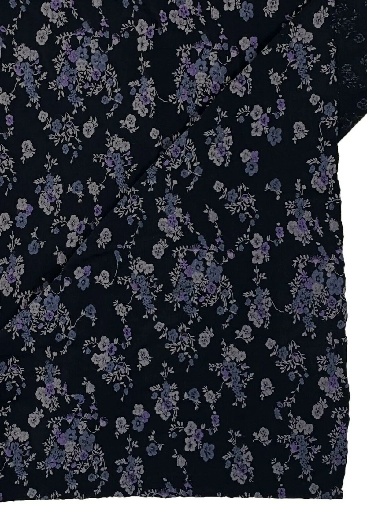 Flower Jersey Fabric Mini Floral Viscose Elastane 2-Way Stretch 61" Dressing