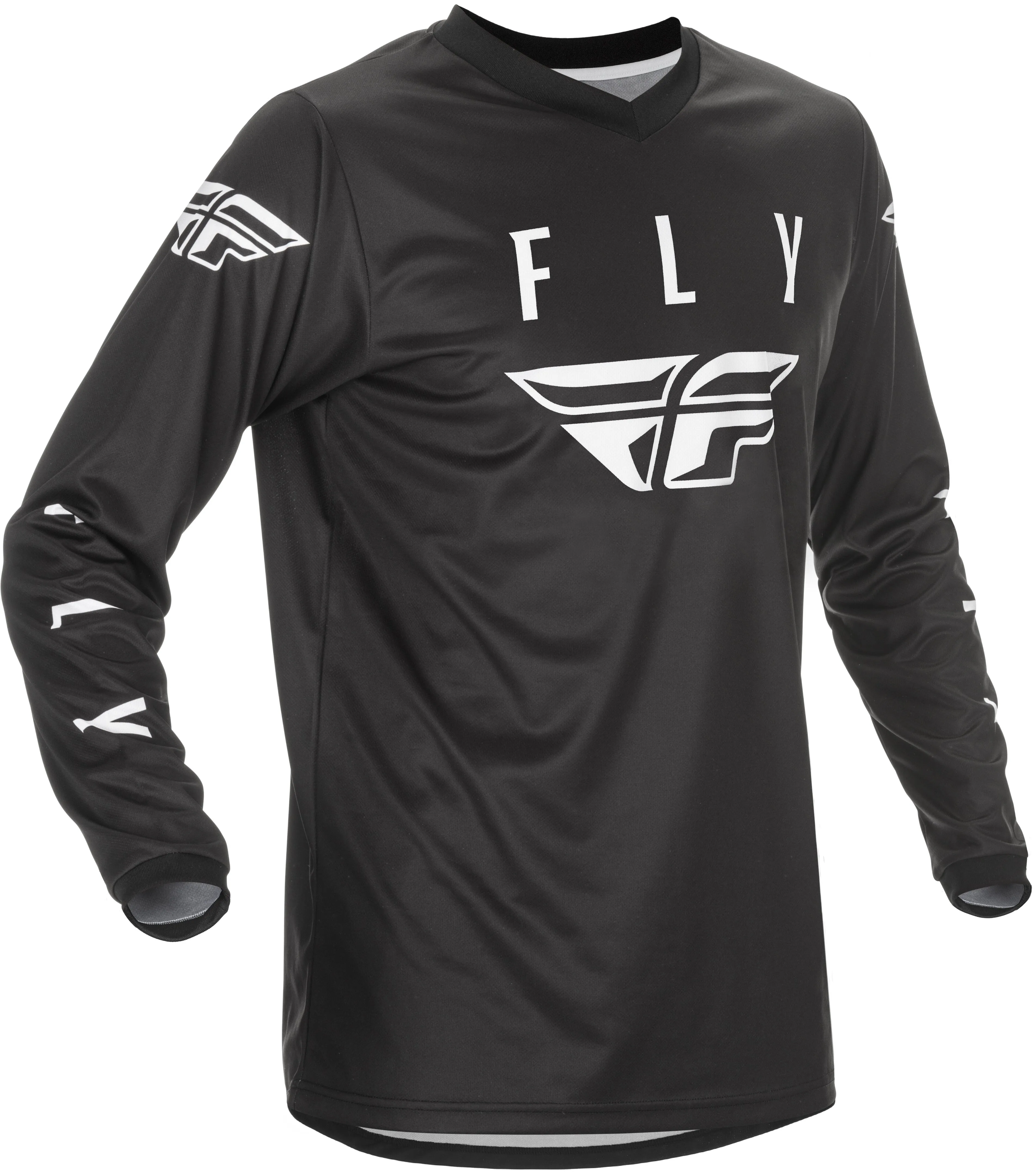 FLY UNIVERSAL JERSEY BLACK/WHITE XL