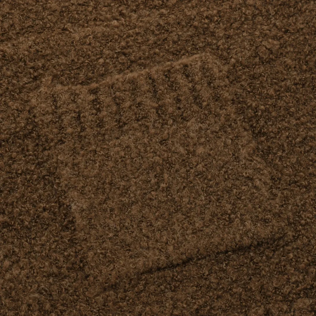 FrizmWORKS : Alpaca Boucle Knit in Brown