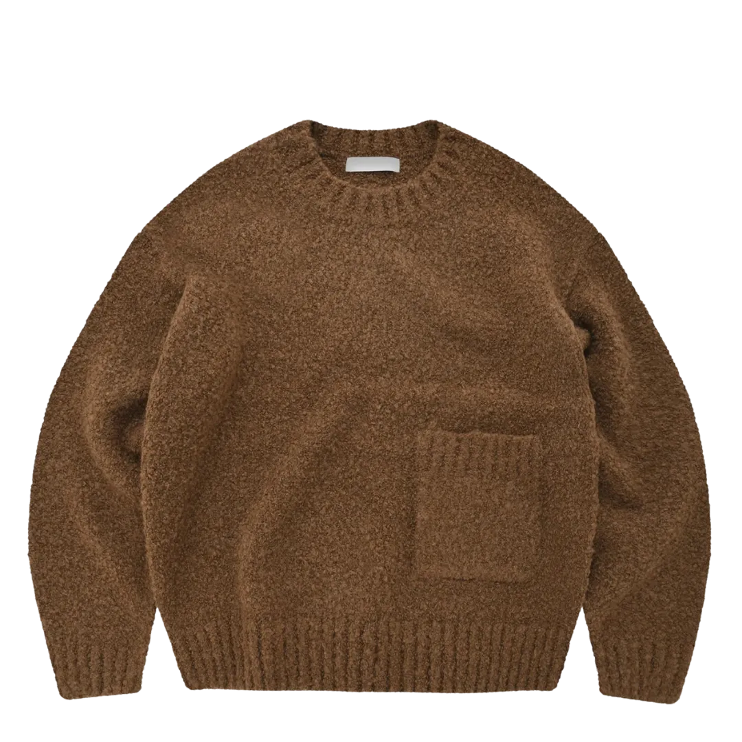 FrizmWORKS : Alpaca Boucle Knit in Brown
