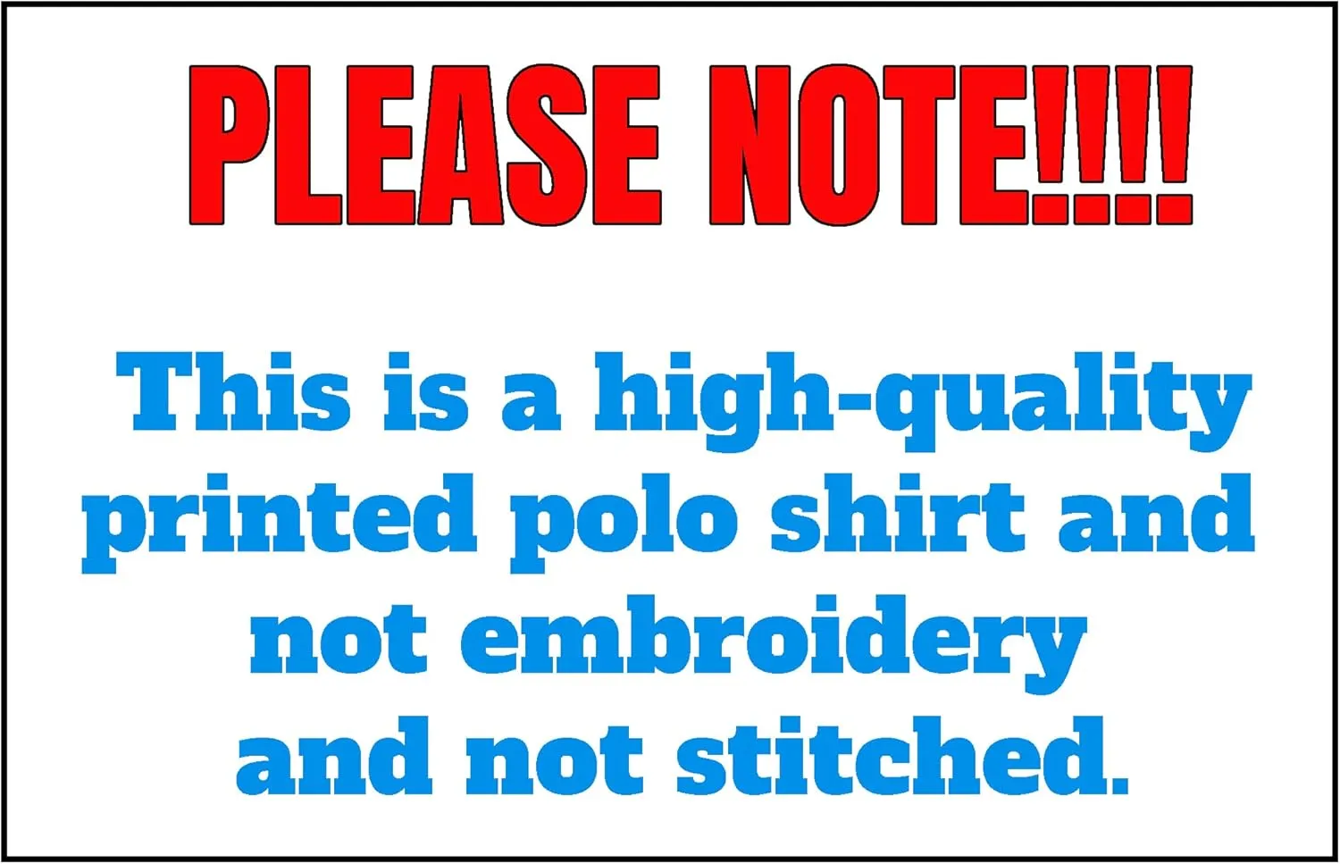 Front and Back Add Your Own Text Design Custom Personalized Adult Polo Shirt