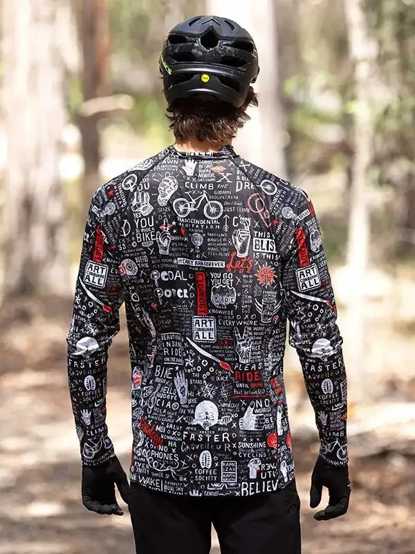 Graffiti Long Sleeve MTB Jersey