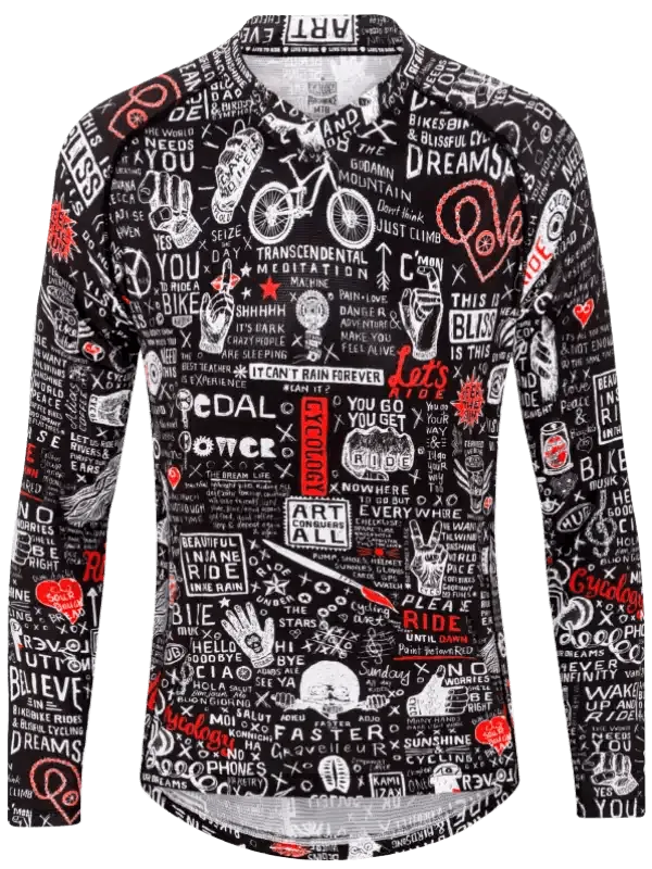 Graffiti Long Sleeve MTB Jersey