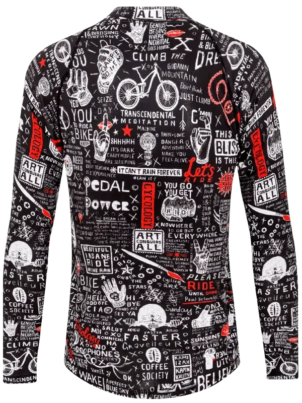 Graffiti Long Sleeve MTB Jersey
