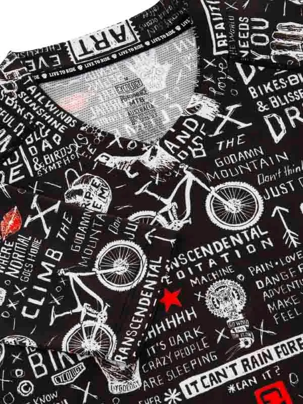 Graffiti Long Sleeve MTB Jersey