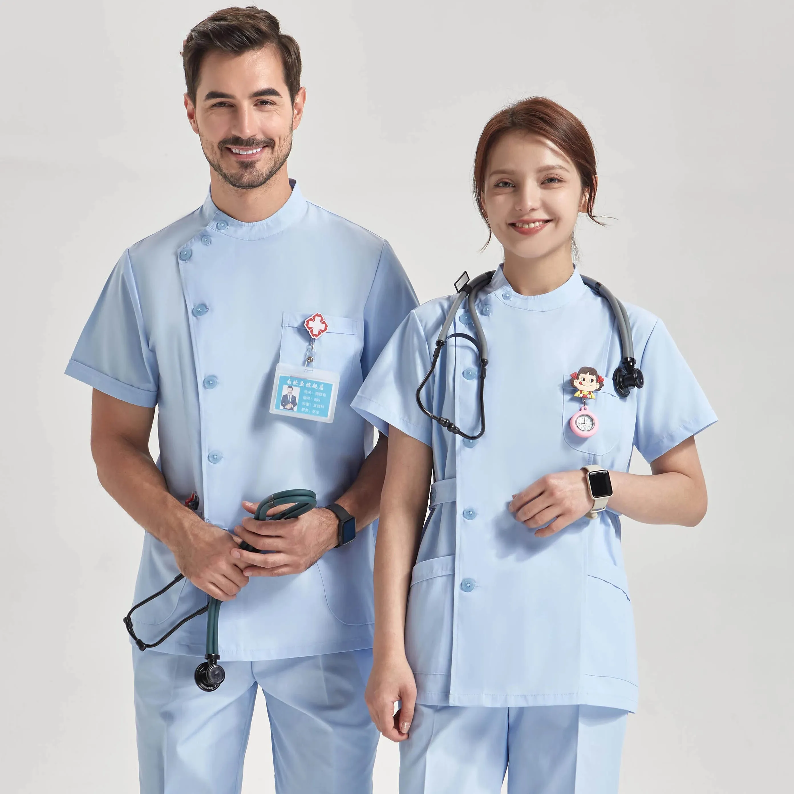 HC - Odontology Scrub Uniform: Unisex nurse workwear, ideal for dental and healthcare settings