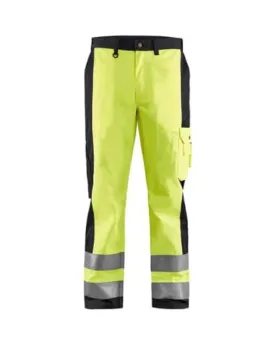 High Visibility Work Trousers by Blaklader with Multiple Pockets (PolyCotton) - Style 1583