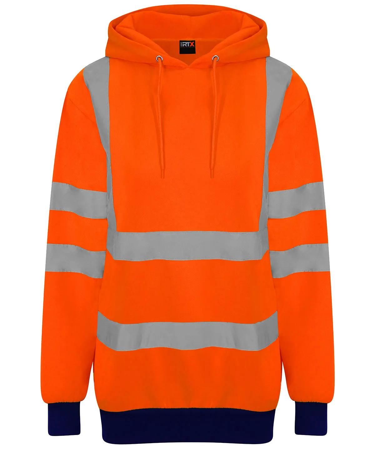 HV Orange/Navy - High visibility hoodie
