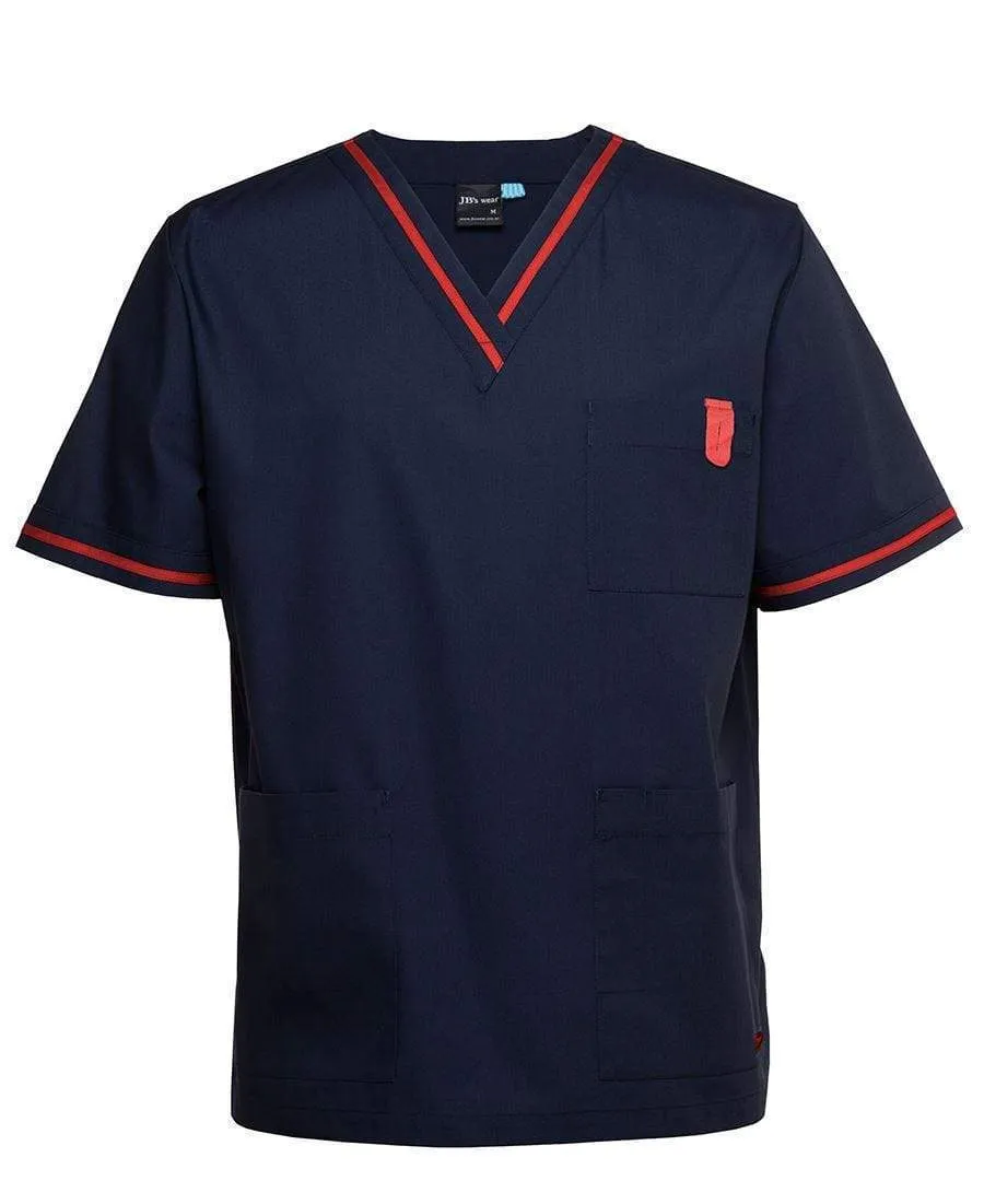 JB'S Contrast Scrubs Top 4SCT