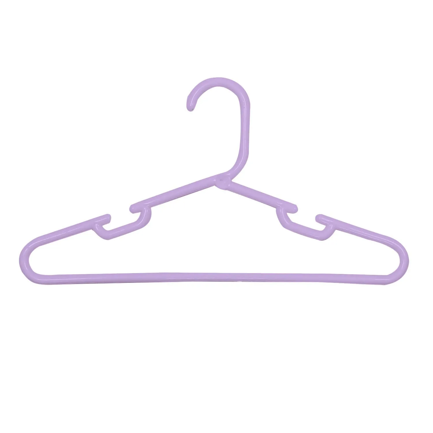 Kuber Industries Plastic 12 Pcs Baby Hanger Set for Wardrobe (Purple)-CTKTC25971