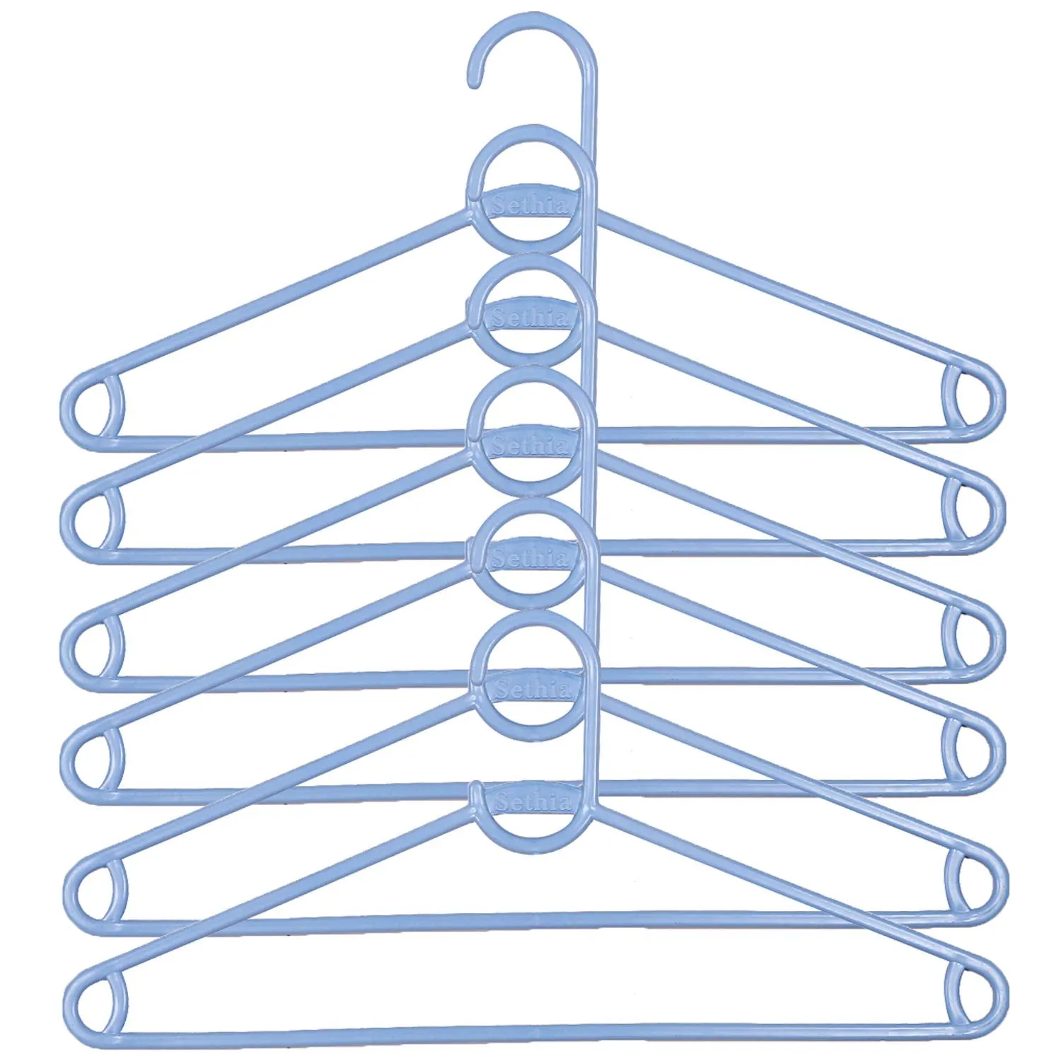 Kuber Industries Silky Hnager Plastic 12 Pieces Hanger Set for Wardrobe (Purple), CTKTC6799