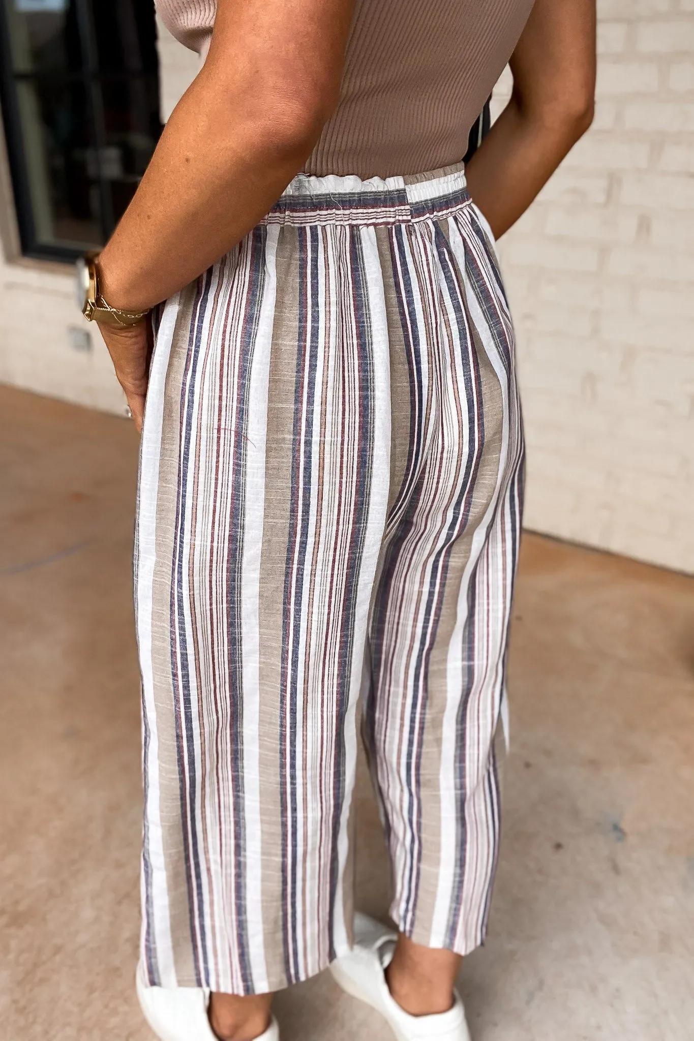 Let's Get Moving Striped Pants