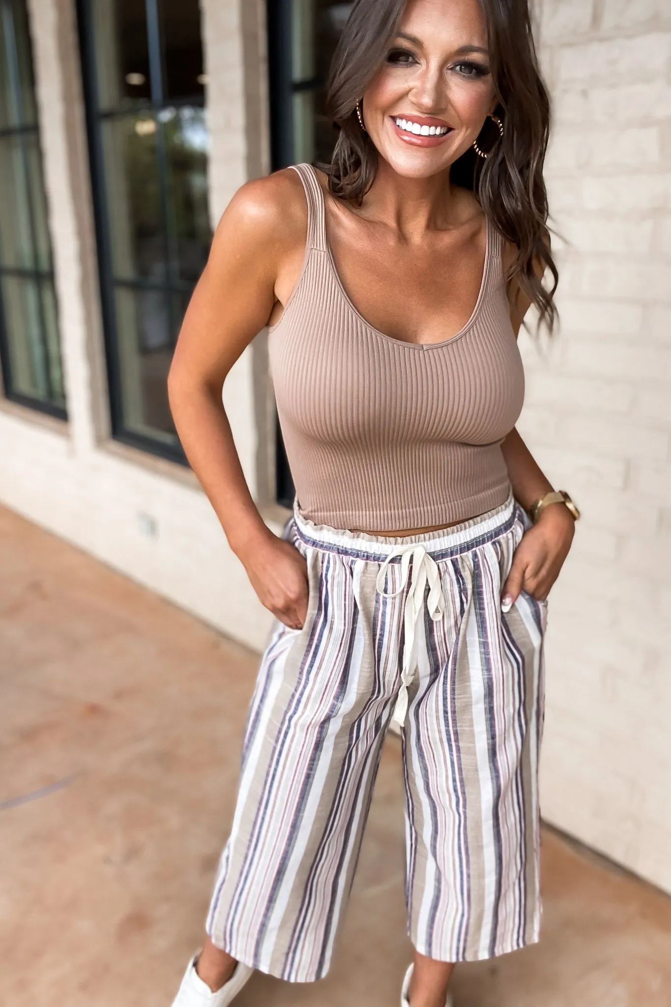 Let's Get Moving Striped Pants