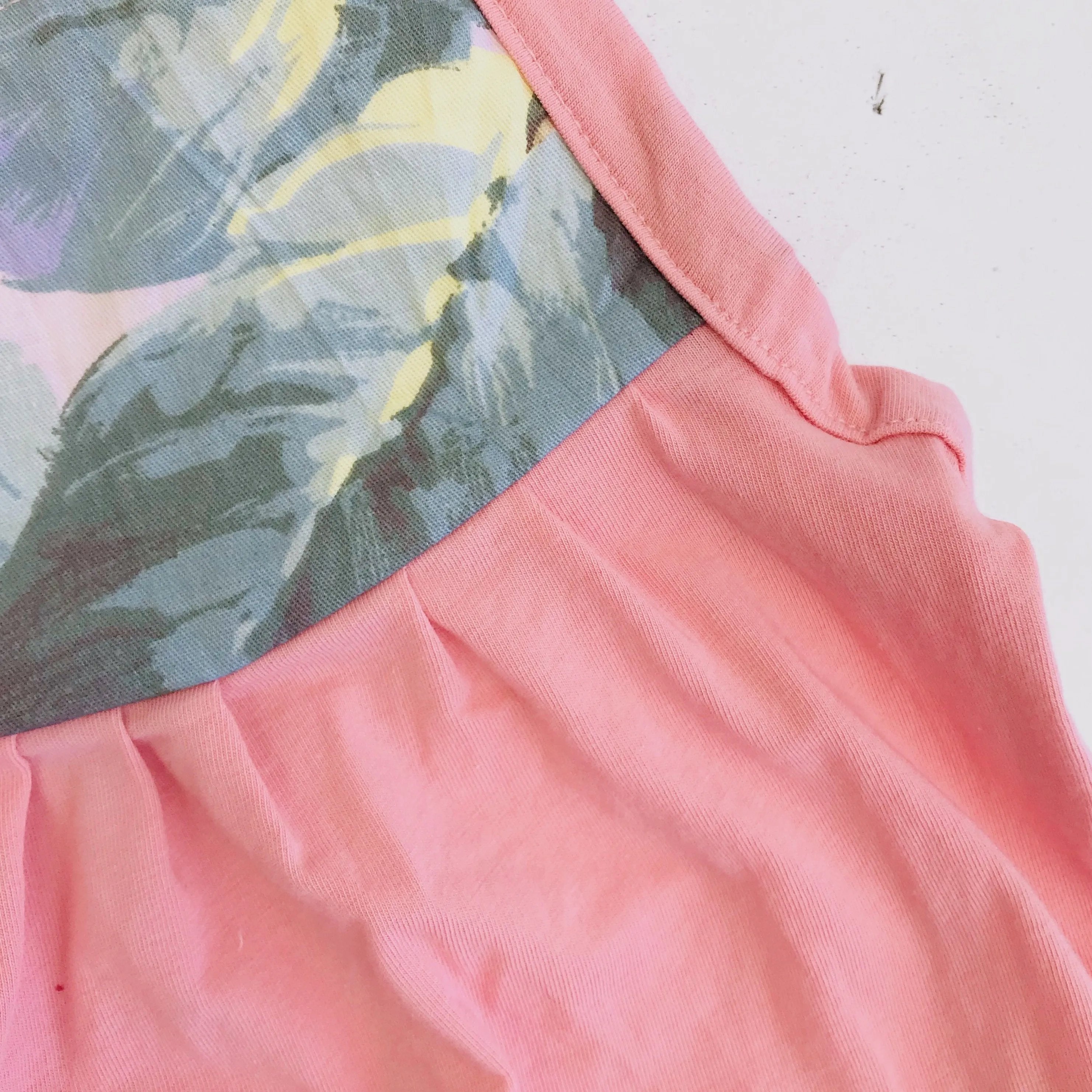 Lily Playsuit in Pastel Peony and Pink Stretch