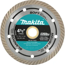 Makita (A-94633) 4-1/2" Diamond Blade, Turbo, Soft Material